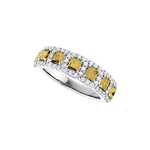 Natural Yellow Diamond Anniversary Band
