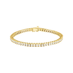 Premium 4ct Natural Diamond Line Bracelet