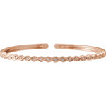 Natural Diamond Stackable Bangle Bracelet