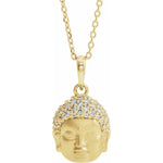 Diamond Buddha Necklace