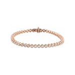 3 1/2 CTW Lab-Grown Diamond Bezel-Set Line Bracelet