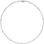 4Ct Lab-Grown Tennis Necklace
