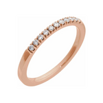 Round Lab-Created Diamond Stackable Ring