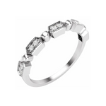 Natural Diamond Stackable Ring