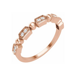 Natural Diamond Stackable Ring