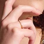 Round Lab-Created Diamond Stackable Ring