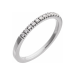 Round Lab-Created Diamond Stackable Ring