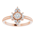 Bezel Set Diamond Fashion Ring