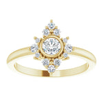 Bezel Set Diamond Fashion Ring