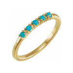Natural Cabochon Stackable Ring