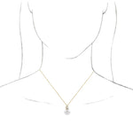 Cultured Freshwater Pearl and 1/4 Ct. Diamond Pendant Necklace