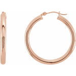 Round Tube Hoop Earrings