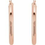 Round Tube Hoop Earrings