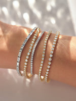3 1/2 CTW Lab-Grown Diamond Bezel-Set Line Bracelet