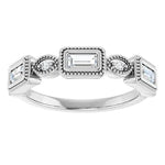 Natural Diamond Straight Baguette Anniversary Band