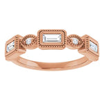 Natural Diamond Straight Baguette Anniversary Band