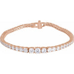 Lab Grown Diamond Tapering Line Bracelet