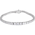 Lab Grown Diamond Tapering Line Bracelet
