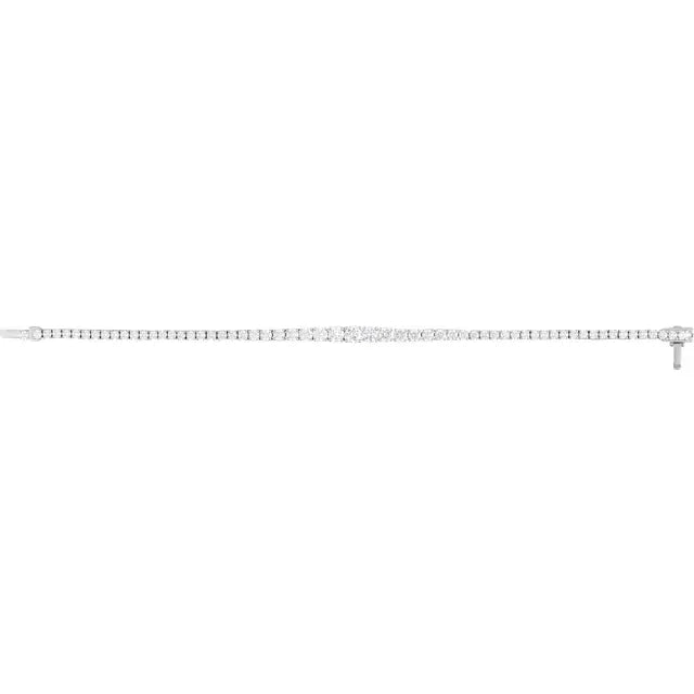 Lab Grown Diamond Tapering Line Bracelet
