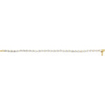 Pear Shape East-to-West Diamond Line Bracelet
