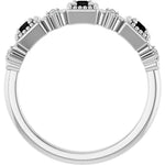 Natural Black Diamond Anniversary Band