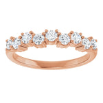 Hearts & Arrows Natural Diamond Flowing Anniversary Band