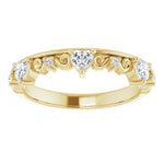 Natural Heart Shape Diamond Anniversary Band