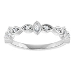 Marquise Natural Diamond Infinity Anniversary Band