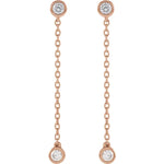 Lab-Grown Diamond Chain Earrings