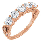 Nature Inspired Lab-Grown Diamond Anniversary Band