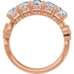 Nature Inspired Lab-Grown Diamond Anniversary Band