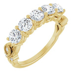 Nature Inspired Lab-Grown Diamond Anniversary Band