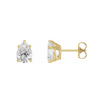 Pear Shape Solitaire Lab-Grown Diamond Earrings