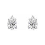 Pear Shape Solitaire Lab-Grown Diamond Earrings