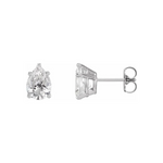 Pear Shape Solitaire Lab-Grown Diamond Earrings