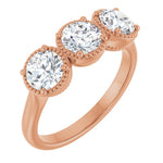 1 1/2 Carat 3 Stone Lab-Grown Diamond Anniversary Ring