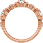 Round Natural Diamond Anniversary Band