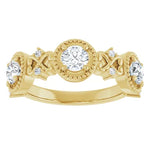 Round Natural Diamond Anniversary Band