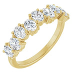 Up-Down Oval Lab-Grown Diamond Anniversary Band