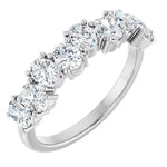 Up-Down Oval Lab-Grown Diamond Anniversary Band