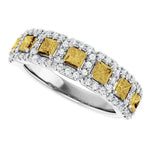 Natural Yellow Diamond Anniversary Band