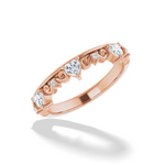 Natural Heart Shape Diamond Anniversary Band