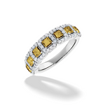 Natural Yellow Diamond Anniversary Band
