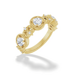 Round Natural Diamond Anniversary Band