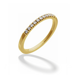 Round Lab-Created Diamond Stackable Ring
