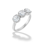 1 1/2 Carat 3 Stone Lab-Grown Diamond Anniversary Ring
