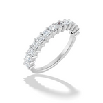 Classic Princess Cut Natural Diamond Anniversary Band