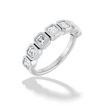 Asscher Cut Lab-Grown Diamond Anniversary Band