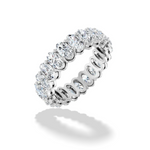 5 1/4 CTW Lab-Grown Oval Diamond Eternity Band