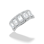 Emerald Cut Lab-Grown Diamond Anniversary Band